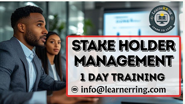 Image principale de Stakeholder Management 1-Day Workshop | Sterling Heights, MI