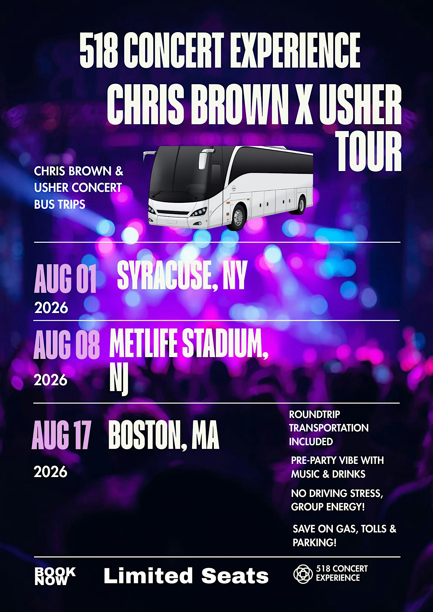 R&B LUX BUS EXPERIENCE: CHRIS BROWN & USHER – ALBANY to SYRACUSE