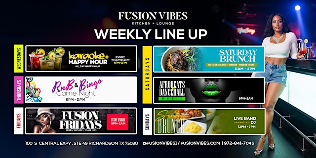 Imagen principal de Fusion Vibes Weekly Vibes