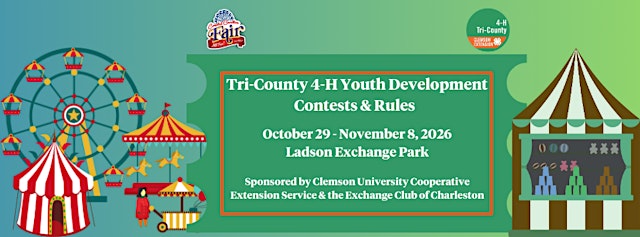 Image principale de 2026 Coastal Carolina Fair 4-H Contests Registration