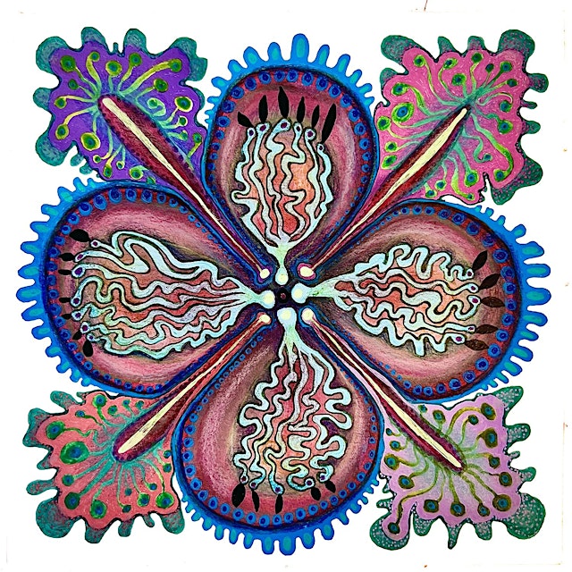 Image principale de Floral Abstraction: Colored Pencils and Mixed Media w/Lea Anderson