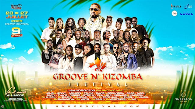 Image principale de GROOVE N' KIZOMBA FESTIVAL - 9th Edition ALL IN ONE -JULY 23 -27th 2026