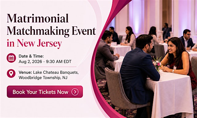 Hauptbild für Indian Singles Speed Dating & Matchmaking Event – New Jersey & New York