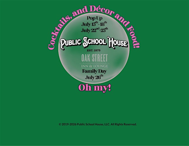 Immagine principale di Public School House Presents: School of OZ on July 18th