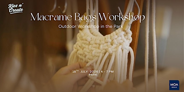 Image principale de Macrame Bags Workshop in the Park