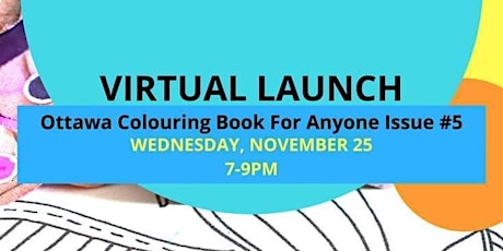 Virtual Book Launch & Fundraiser! #5 Ottawa Colouring Book For Anyone primary image