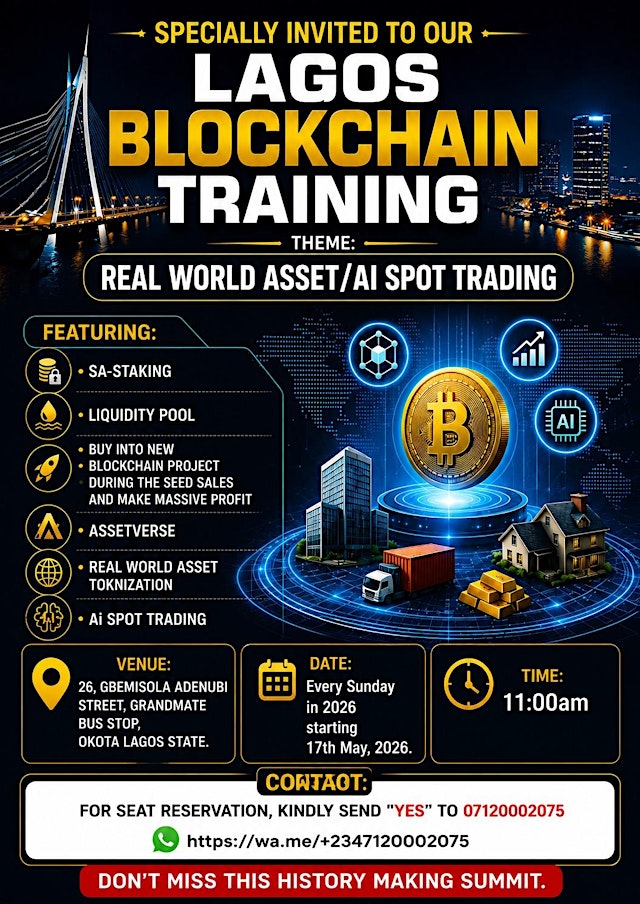 Primaire afbeelding van LAGOS BLOCKCHAIN SUMMIT
