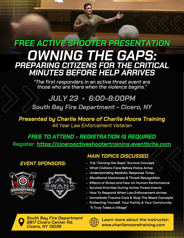 Image principale de Free Community Active Shooter Presentation