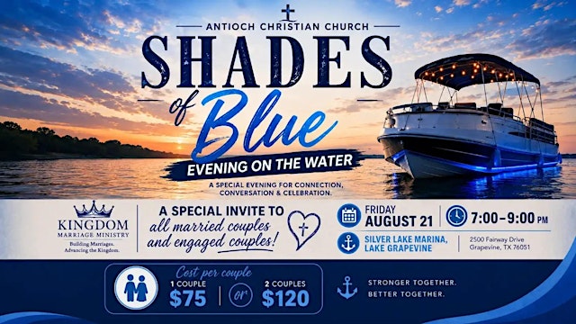 Image principale de ACC KINGDOM MARRIAGE MINISTRY: SHADES of Blue, Evening On The Water