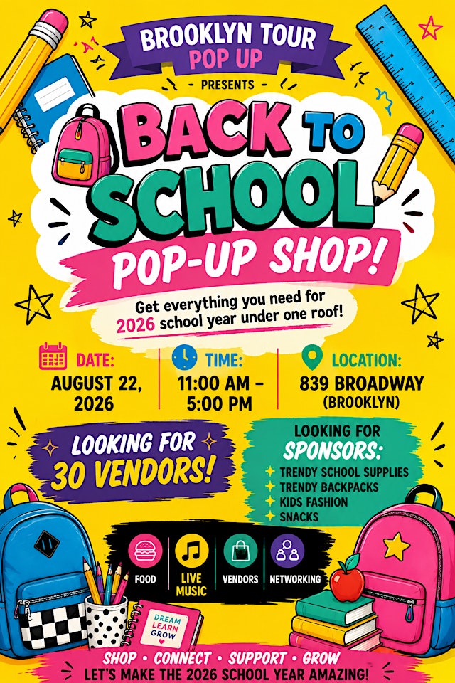 Image principale de Back to School Pop Up Shop