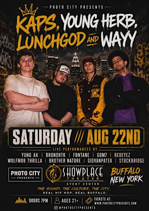 Kap$, Young Herb, LUNCHGOD AND WAVY @ Showplace Theater (Buffalo, NY)