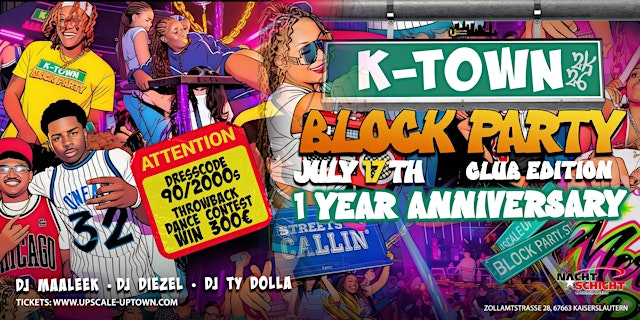 Imagen principal de K-TOWN BLOCK PARTY - 1 YEAR ANNIVERSARY