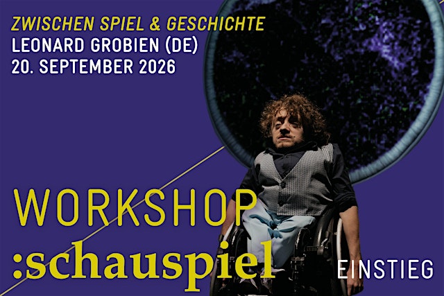 Primaire afbeelding van WORKSHOP:schauspiel mit Leonard Grobien