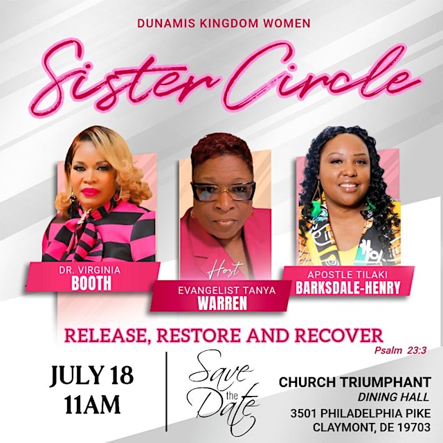 Image principale de Dunamis Kingdom Women - Sister Circle - "Release, Restore and Recover"