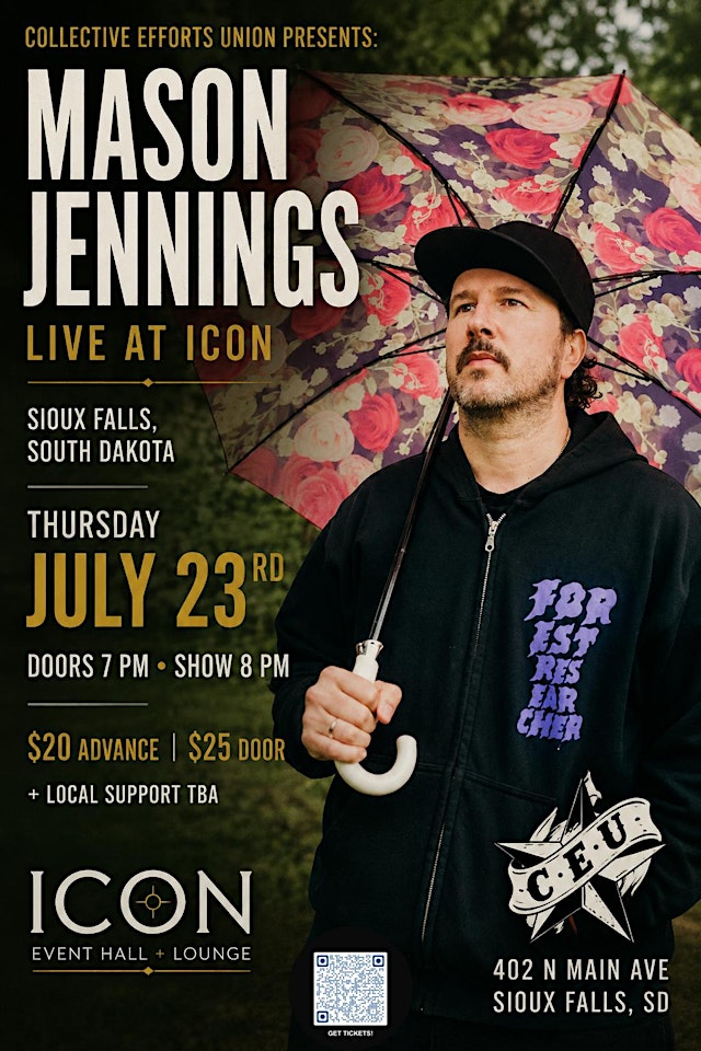 Image principale de Mason Jennings @ ICON in Sioux Falls w/ Elsa Rae