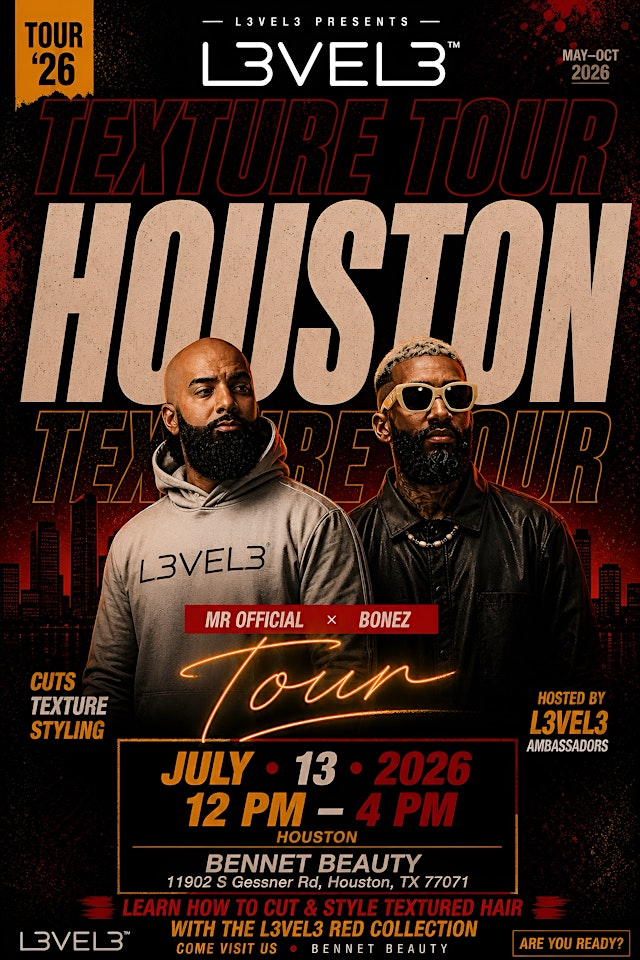 Image principale de L3VEL3 Hair Texture Tour - Houston