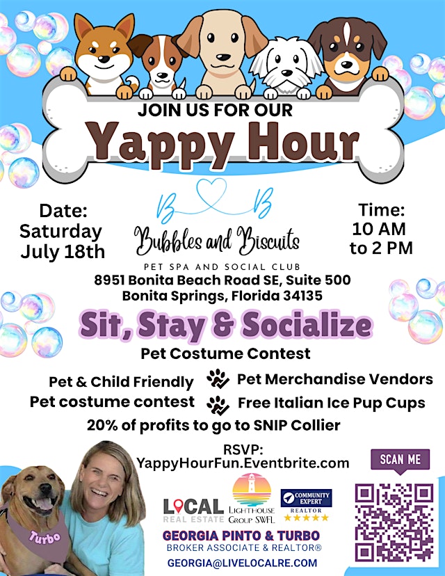 Imagen principal de Yappy Hour at Bubbles and Biscuits Pet Spa & Social Club