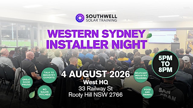 Image principale de Western Sydney Installer Night