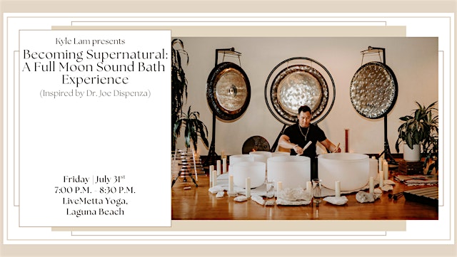 Image principale de Becoming Supernatural: A Full Moon Sound Bath Experience