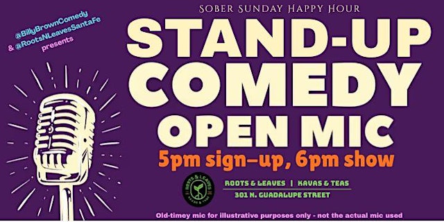 Imagem principal do evento Sober Sunday comedy open mic