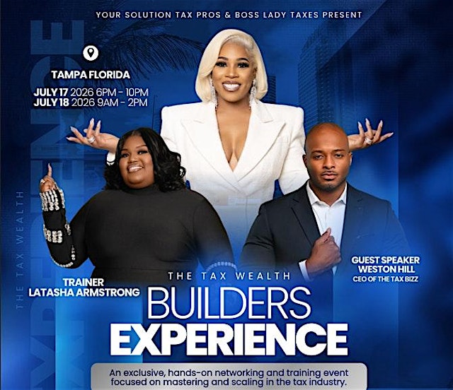 Image principale de The Tax Wealth Builders Experience