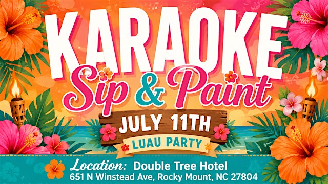 Luau Karaoke Sip and Paint primary image