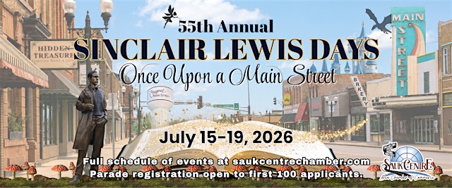 Image principale de 55th Annual Sinclair Lewis Days: Once Upon a Main Street