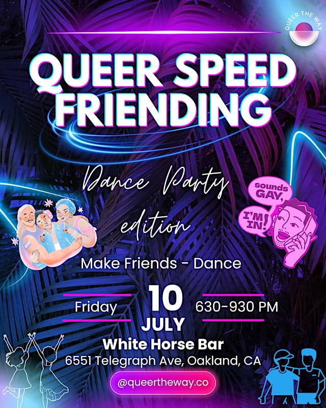 Image principale de Queer Speed Friending Dance Party Edition