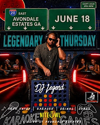 Image principale de Legendary Thursdays with DJ Legend & Friends