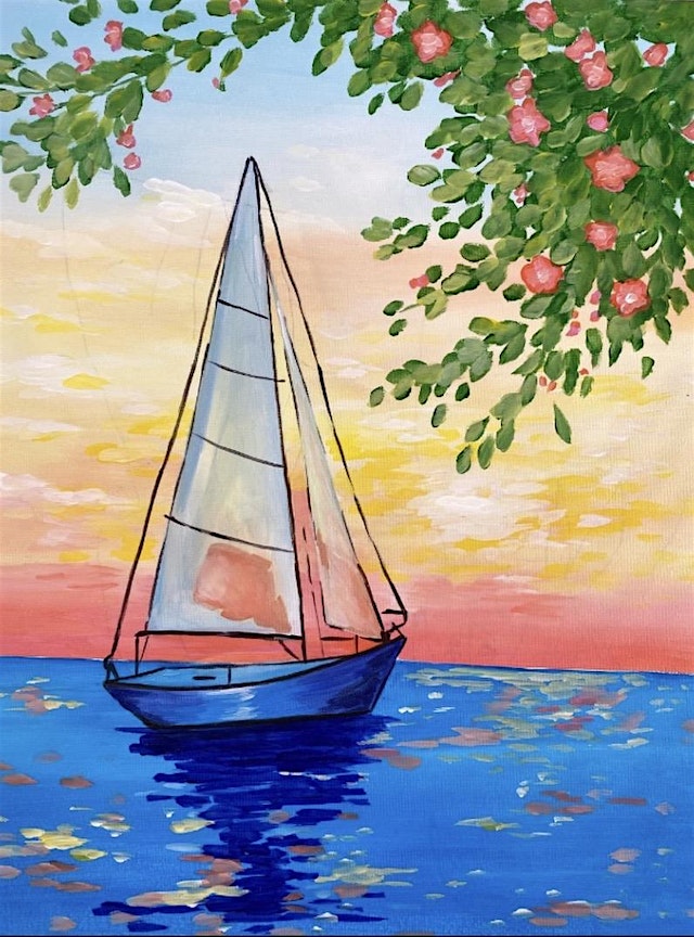 Image principale de Sip and Paint – Sunset Sails – Colton – ONE DRINK INCLUDED