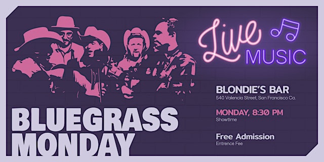 Image principale de Free Bluegrass in San Francisco | Live Jam & Concert
