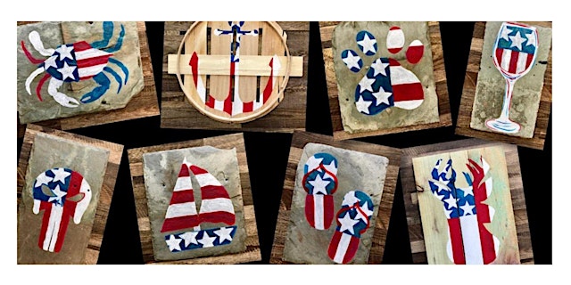 USA Flag: Halethorpe, Shannon's with Artist Katie Detrich! primary image