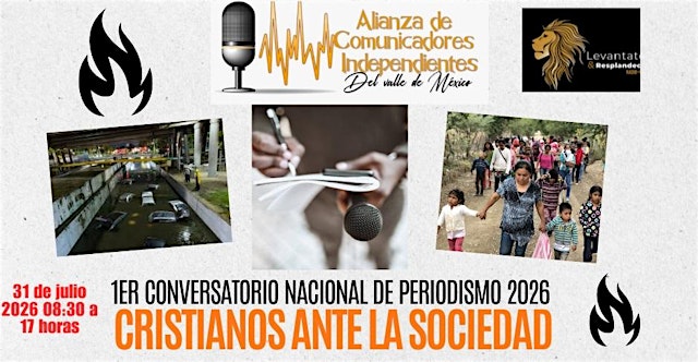 Image principale de 1er Conversatorio Nacional de Periodismo cristianos ante la sociedad 2026