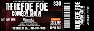 Image principale de COMEDIAN WILLIE C’S THE BIG 4OE 4OE BIRTHDAY COMEDY JAM!!!!!