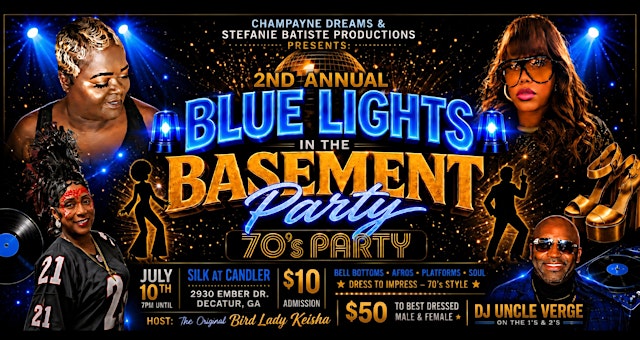 Image principale de 2ND ANNUAL 70'S BLUE LIGHTS IN THE BASEMENT