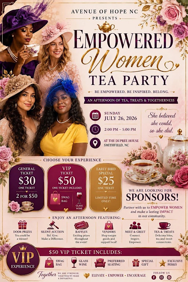 Image principale de Empowered Women Tea Party