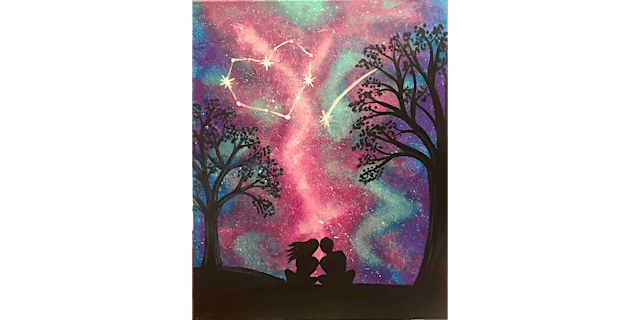Image principale de Love Written in the Stars - Paint and Sip in Sacramento | Classpop!™