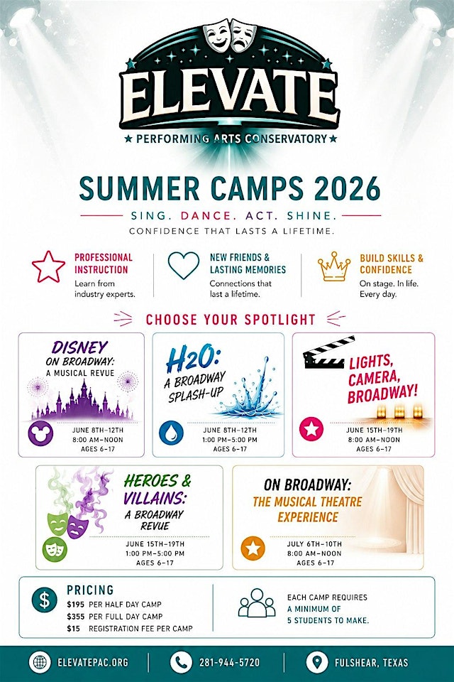 Image principale de Summer Musical Theatre Camps