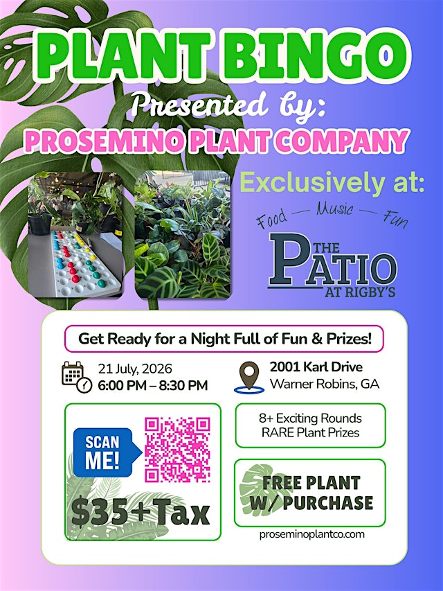 PLANT BINGO @ THE PATIO primary image