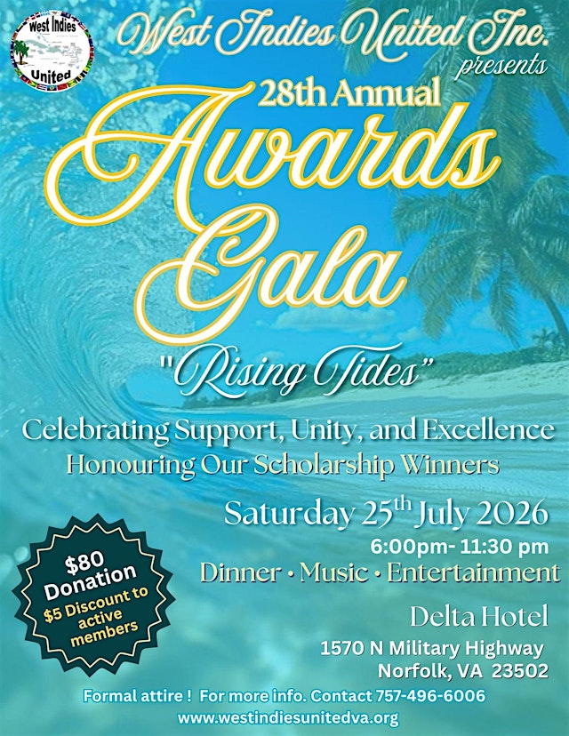 Image principale de West Indies United, Inc Annual Scholarship Awards Gala