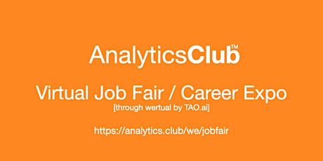 #AnalyticsClub Virtual Job Fair / Career Expo Event # Charleston