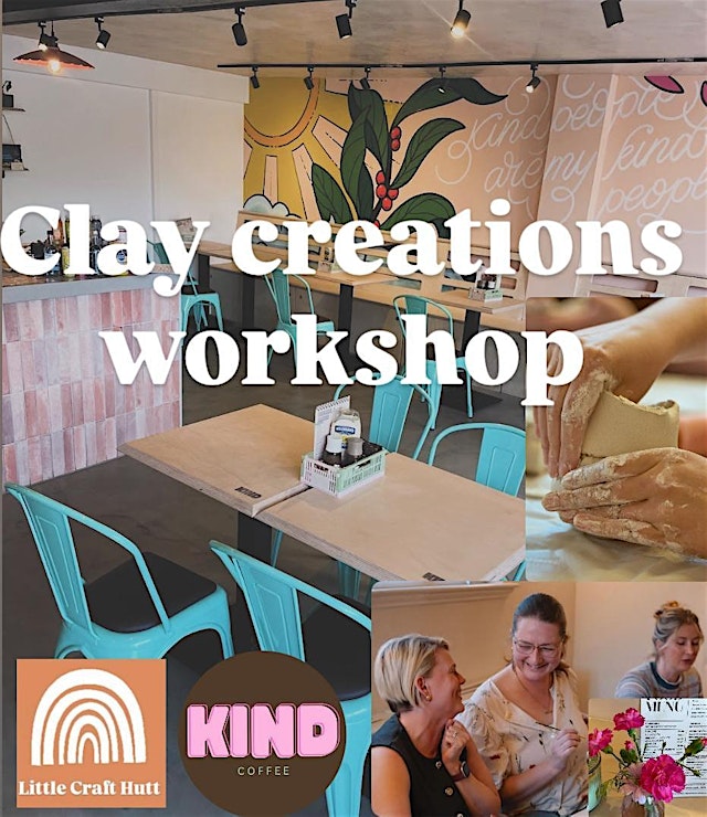 Image principale de Clay creations workshop by Little craft Hutt