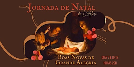 Primaire afbeelding van “Boas Novas de Grande Alegria” - Jornada de Natal do L’Abri