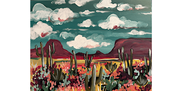 Imagen principal de Dusty Desert Blooms - Paint and Sip in Tyler | Classpop!™