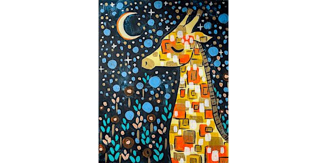Imagen principal de Klimt Style Giraffe - Paint and Sip in Tyler | Classpop!™