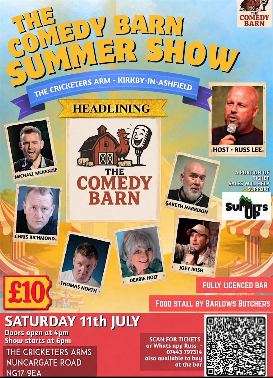 Comedy barn summer show of stand up comedy