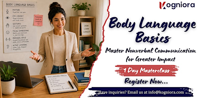 Image principale de Body Language Basics – Communicate with Confidence in New Bedford, MA