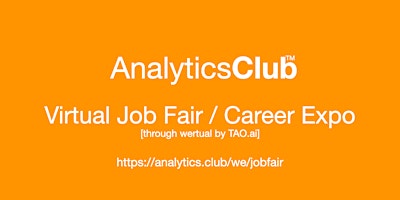 Imagen principal de #AnalyticsClub Virtual Job Fair / Career Expo Event #Detroit