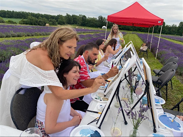 Hauptbild für Outdoor Paint and Sip Tuscan Texture Art Workshop at Avalon Lavender Farm