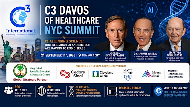 Imagem principal de C3 Davos of Healthcare™ NYC Summit